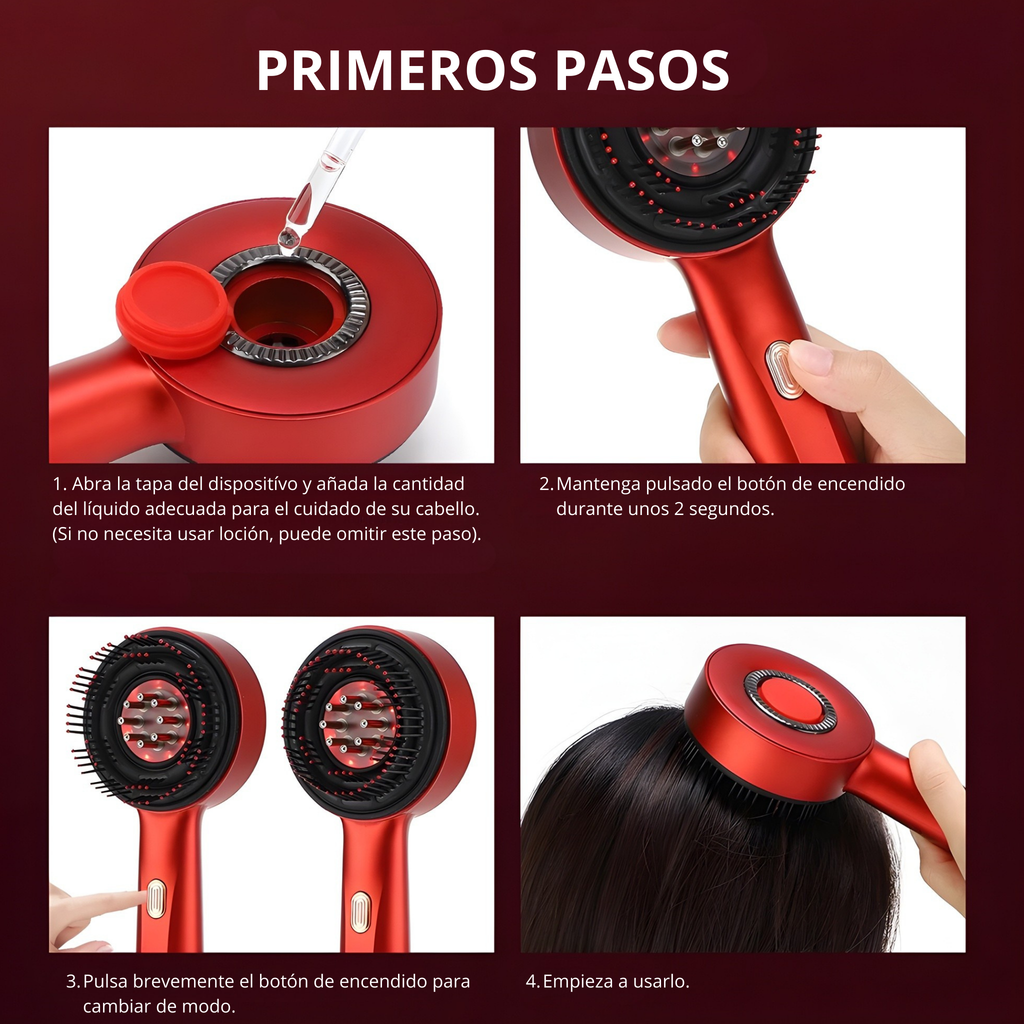 Peine anticaida de pelo con masaje