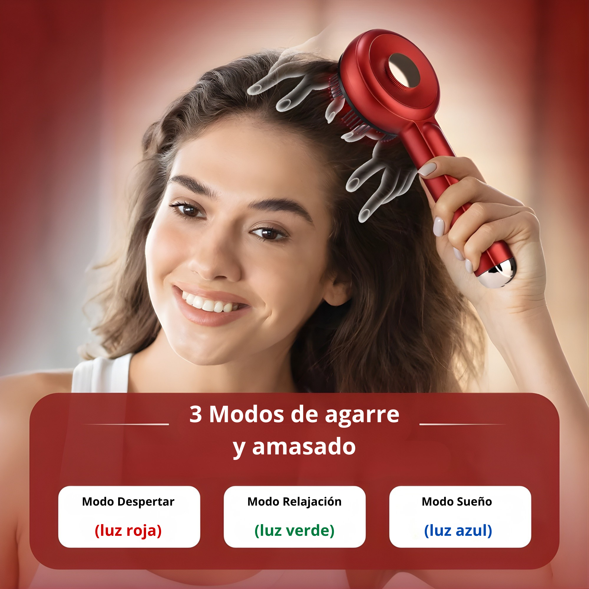 Peine anticaida de pelo con masaje